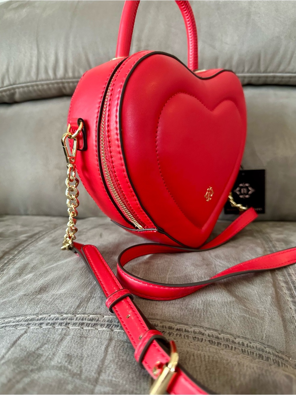 ❤️ Nanette Lepore Heart Crossbody Bag | Red Valentine’s Day Purse - Picture 11 of 12